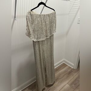 Strapless Sequin Jumpsuit